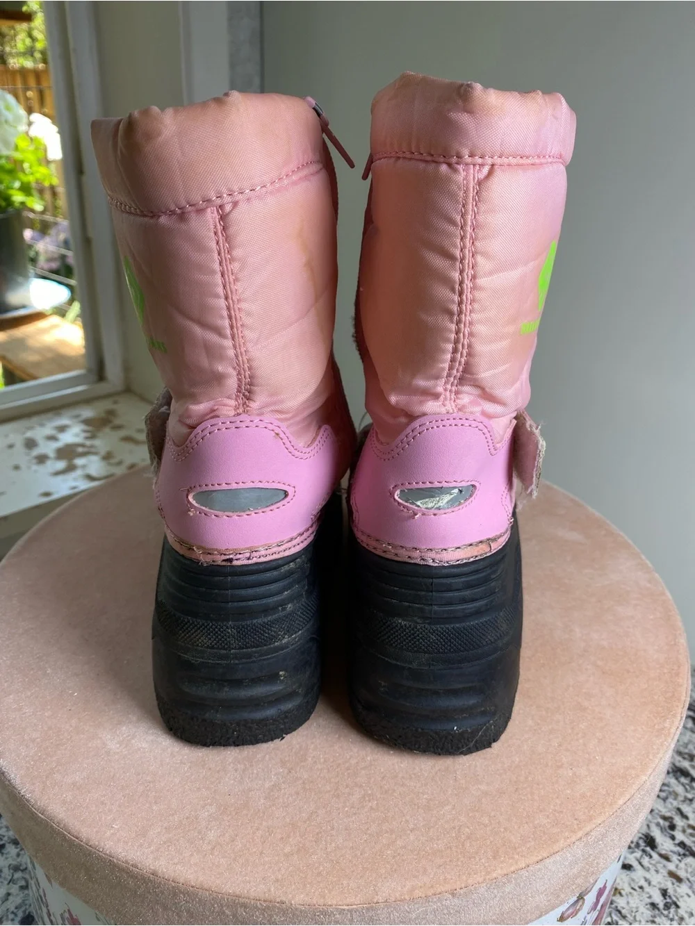 KAMIK Dream Pairs Insulated Winter Snow Boots Pink Owls 10